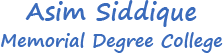 Asim Siddique Memorial Degree College logo