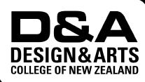 Design and Arts College of New Zealand logo