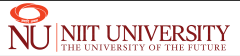 NIIT University logo