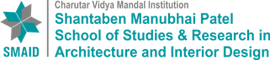 Shantaben Manubhai Patel School of Studies & Research in Architecture and Interior Design logo
