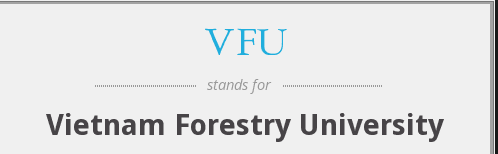 Vietnam Forestry University logo