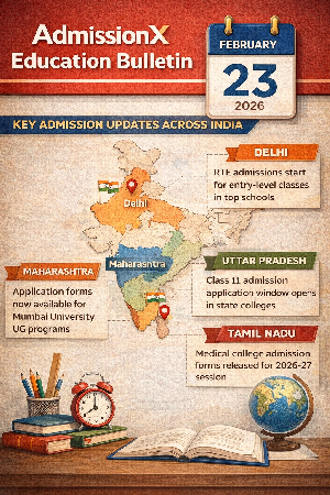 Key Admission Updates Across India